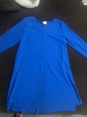 Chico's Cobalt Blue Long Sleeve Tunic